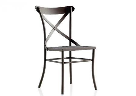 Silla Manila con asiento microperforado fijo